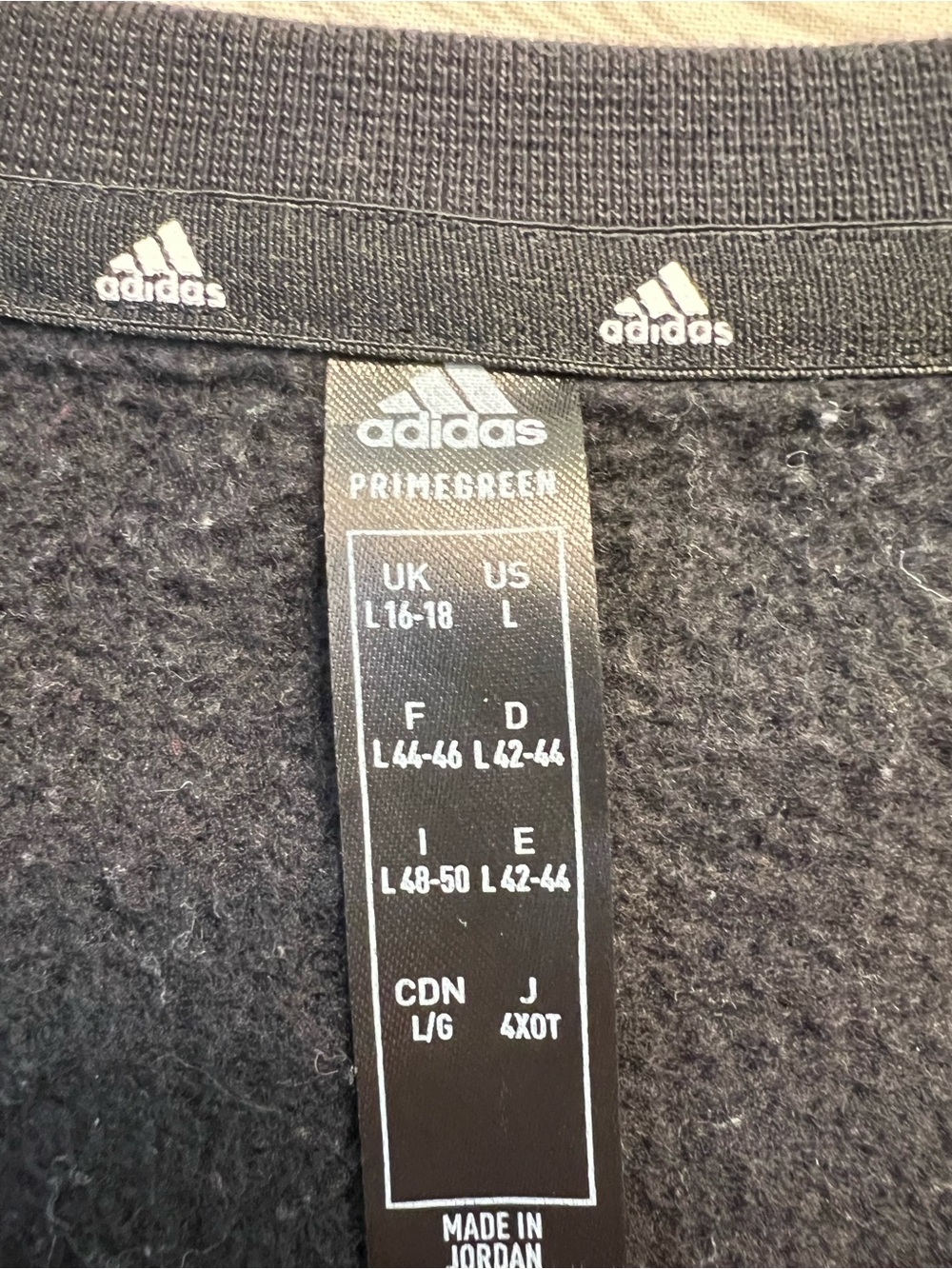 Adidas 3-striped black sweatshirt, L - Picture 13 of 14
